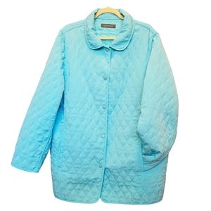 Quilted Lightweight Jacket | Addition Elle | 2x | Blue